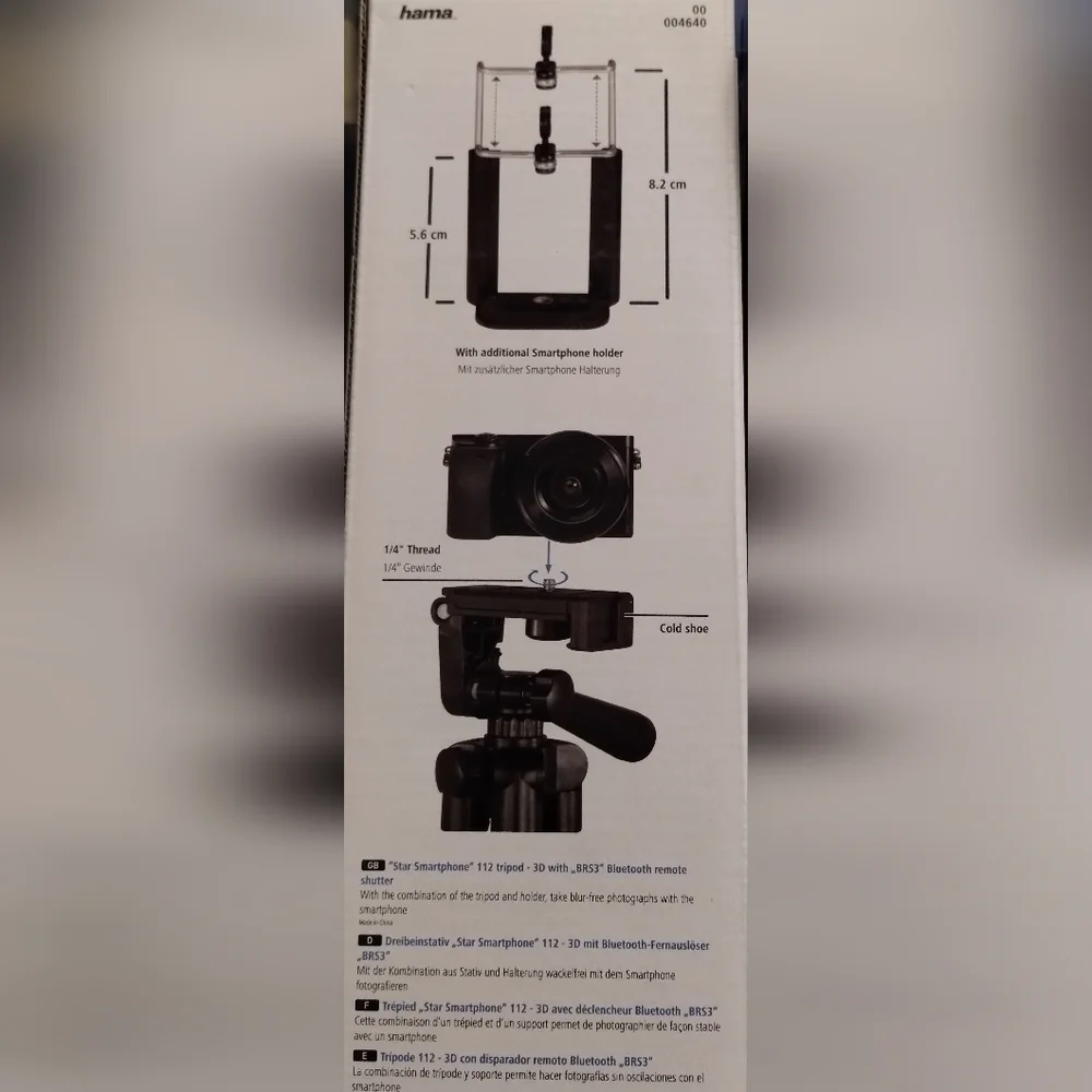 Black Camera with Smartphone Holder